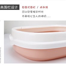 貓砂盆超大號開放式防外濺一體巨無霸貓廁所貓沙盆貓咪用品方形 歷史價格詳細信息