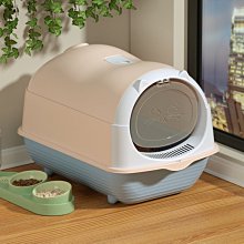 超大號貓砂盆半封閉式防外濺巨大號貓廁所貓沙盆貓咪用品貓砂盤 歷史價格詳細信息