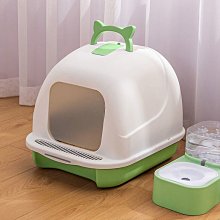 全封閉貓砂盆 大號塑料折疊防臭防外濺貓廁所 貓咪清潔用品 歷史價格詳細信息