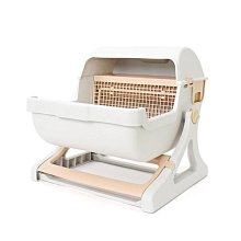 貓砂盆半自動貓砂盆全半封閉式貓廁所防臭帶砂外濺屎盆貓咪用品大全 歷史價格詳細信息