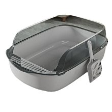 貓砂盆超大號半封閉式隔臭防帶砂小幼貓咪廁所籠子專用貓屎盆用品~清倉價 歷史價格詳細信息