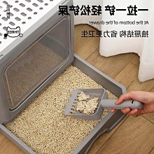 頂入式貓砂盆全封閉式大號貓廁所防外濺半封閉防臭貓屎盆貓咪用品~清倉價 歷史價格詳細信息
