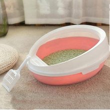 超大號貓砂盆半封閉式防外濺巨大號貓廁所貓沙盆貓咪用品貓砂盤 歷史價格詳細信息