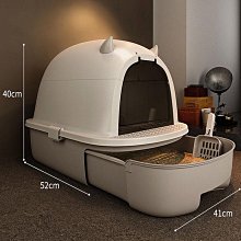 西洲百貨鋪”砂盆 全封閉超大號 完全不怕砂亂濺 廁所走廊式防臭防外濺沙咪用品 歷史價格詳細信息