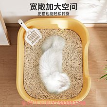 貓砂盆貓咪廁所超大號防外濺帶砂開放式貓屎盆半封閉式幼貓用品 歷史價格詳細信息