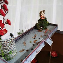 新中式流水擺件茶寵陶瓷循環抽水流水器噴泉招財風水客廳小加濕器 歷史價格詳細信息