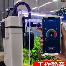 魚缸過濾器瀑布循環泵水泵壁掛式外置小型增氧三合一靜音凈水神器 歷史價格詳細信息