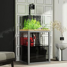 玻璃魚缸新款家用客廳小型循環過濾一體機免換水生態金魚缸水族箱~優品百貨Q1221 歷史價格詳細信息