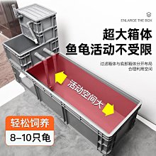 烏龜專用缸周轉箱沼澤過濾箱生態缸內循環凈水魚龜混養水池飼養盒 歷史價格詳細信息