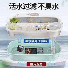 烏龜專用缸周轉箱沼澤過濾箱生態缸內循環凈水魚龜混養水池飼養盒 歷史價格詳細信息