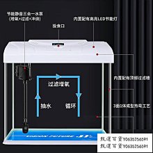 甄選百貨~魚缸客廳小型家用桌面玻璃循環過濾制氧免換水生態懶人造景水族箱 歷史價格詳細信息