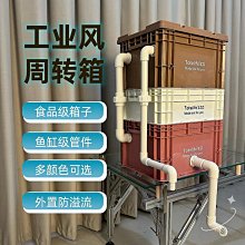 工業風周轉箱過濾箱魚缸過濾器魚池水循環系統滴流盒上置循環增氧 歷史價格詳細信息
