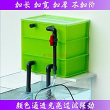周轉箱過濾箱魚池水循環系統魚缸過濾盒器裝置沼澤戶外滴流黑色 歷史價格詳細信息