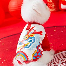 小狗狗衣服冬款新年唐裝紅色喜慶小型犬過年寵物衣服可愛加厚棉衣 歷史價格詳細信息