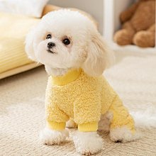 寵物狗狗衣服秋冬季保暖四腳衣帶挎包加絨加厚比熊泰迪防掉毛衣服 歷史價格詳細信息