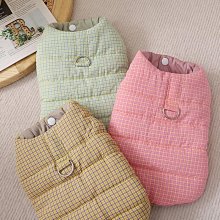 秋冬季狗狗衣服 寵物衣服 四腿棉服 狗狗棉衣 撞色可牽引加厚棉服 泰迪比熊小型犬狗狗衣服 歷史價格詳細信息