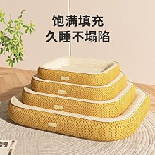 冰絲窩墊  狗窩 狗墊子 睡墊 狗窩  圓形棉窩 寵物窩 寵物用品 亞麻 貓墊子 透氣貓窩 貓窩 寵物 歷史價格詳細信息