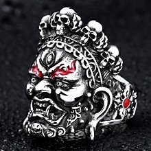 黑曜石戒指男潮個性霸氣精神小夥單身炫酷戒子潮流送男生禮物 歷史價格詳細信息