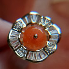正韓 頂級珠寶鑲工 【翡翠紅翡玉釦】 T 鑽鋯石花朵 合金戒指 價格比較,價格查詢,歷史價格詳細信息