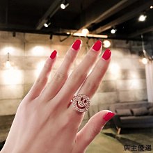 日韓潮流學生個性網紅戒指女開口關節冷淡風極簡食指環貓眼石飾品-哈囉好物 歷史價格詳細信息