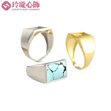 沙金戒指空托女 古法金18K金戒托空托鑲嵌蜜蠟綠松石戒指托多尺寸-玲瓏心飾 歷史價格詳細信息