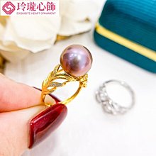 S925純銀珍珠空托時尚復古宮廷風可調節戒指女款DIY飾品配件-玲瓏心飾 歷史價格詳細信息