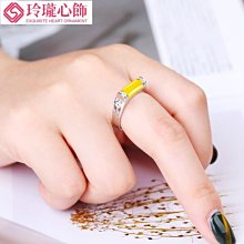 S925純銀戒指空托鑲嵌戒面綠松石蜜蠟銀飾開口女戒托 1420 12*16-玲瓏心飾 歷史價格詳細信息