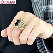 925純銀戒指空托復古分色男士戒托綠松石蜜蠟開口diy鑲嵌空托-玲瓏心飾 歷史價格詳細信息