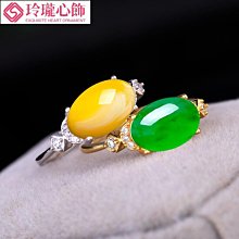 戒托S925銀戒指空托鑲嵌蜜蠟綠松翡翠6*7*8*10*11*12*14*16開口女 歷史價格詳細信息