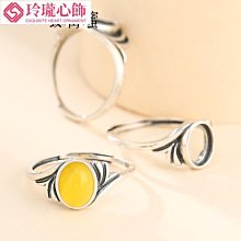 925純銀復古馬眼戒指空托diy蜜蠟戒托琥珀戒指托活口戒指托1022-玲瓏心飾 歷史價格詳細信息