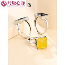 純銀 925 銀 方戒 正方形 簡約 單鑽 白鋯石 戒指 固定戒圍 方型 戒子 女生 女款 銀飾 線戒-鴻運飾品 歷史價格詳細信息