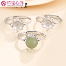 s925銀鑲珍珠戒指女ins風電鍍黃金色女指環個性潮流手飾-哈囉好物 歷史價格詳細信息