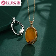 蜜蠟翡翠簡約戒指空托女1116純銀日韓翡翠戒托1216 1318 1519~玲瓏心飾 歷史價格詳細信息