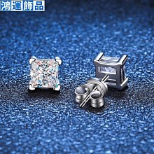 莫桑石耳釘單鉆石鉑金耳環男女免摘18k白金耳飾輕奢高級感耳骨釘--鴻運飾品 歷史價格詳細信息