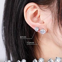 耳釘鑲鉆四葉草耳釘女18k玫瑰金925純銀網紅新款潮耳墜耳飾 歷史價格詳細信息