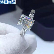 新款莫桑鉆戒指女s925純銀輕奢百搭六爪一克拉指環可調節婚戒--鴻運飾品 歷史價格詳細信息