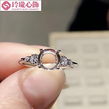 925純銀鍍金代鑲嵌圓形戒指空托 定制加工圓形4乘4/5/6/7/8~玲瓏心飾 歷史價格詳細信息