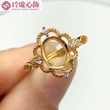 新款925純銀鍍白金時尚百搭銀飾精工打造氣質長方枕形戒指空托57~玲瓏心飾 歷史價格詳細信息