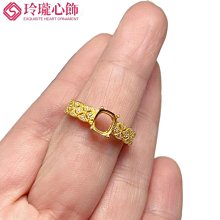 925純銀鍍金雙色戒指空托簡約潮銀飾精工鑲嵌豪華戒指空托水滴57~玲瓏心飾 歷史價格詳細信息