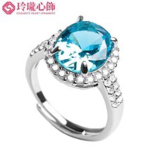 藍托帕石 托帕石 戒指 鑽石刻面 天然 ❤水晶玉石特賣#B473 歷史價格詳細信息