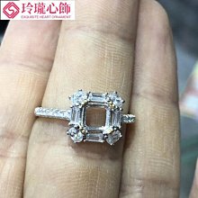 925純銀鍍金雙色戒指空托簡約潮銀飾精工鑲嵌豪華戒指空托水滴57~玲瓏心飾 歷史價格詳細信息