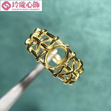 未鑲嵌圓形8mm開口純銀戒指空托/純銀吊墜空托S925銀鍍金三色套裝~玲瓏心飾 歷史價格詳細信息