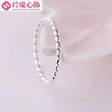 S999純銀戒指 滿天星 情侶對戒 足銀飾品 銀戒子 男女簡約 生日禮物 歷史價格詳細信息