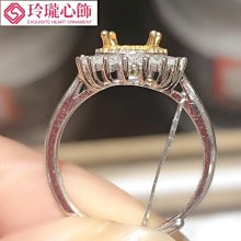 925純銀鍍金雙色戒指空托簡約潮銀飾精工鑲嵌豪華戒指空托水滴57~玲瓏心飾 歷史價格詳細信息