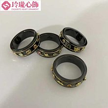 雙G戒指古琦輕奢男女情侶戒指鈦鋼情侶指環禮物-鴻運飾品 歷史價格詳細信息