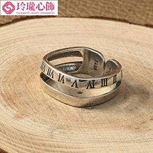 s925銀復古羅馬戒指數字ins冷淡風小眾男女款高級感復古潮流-哈囉好物 歷史價格詳細信息