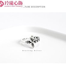 925純銀十字架鏈條開口戒指男女復古時尚潮流朋克個性鏈結戒子-哈囉好物 歷史價格詳細信息