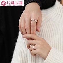 925純銀簡約兩小無猜情侶戒指一對小眾設計個性男女款對戒520禮物 歷史價格詳細信息