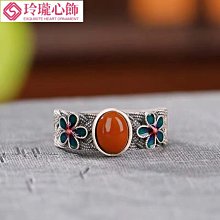戒指摩典日韓簡約S925純銀戒指女小眾設計感百搭冷淡風微鑲鋯石細戒子-鴻運飾品 歷史價格詳細信息