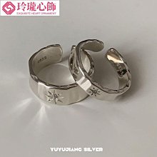 yuyujiang韓風ins時尚個性s925純銀戒指女冷淡風食指戒復古潮 歷史價格詳細信息